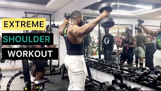 EXTREME SHOULDER WORKOUT WITH YUSPECT AND JUSTICE.🔥#fitness