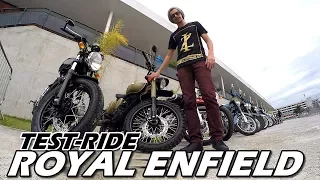 ROYAL ENFIELD CLASSIC 500 E CONTINENTAL GT (TEST RIDE) - Sekuvlog