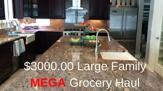 $3000.00 +  Large Family Grocery Haul | Pantry & Freezer Stock Up