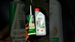 Honda Activa Gear Oil Change At Home In Just Rs70.#short #asrafauto #short #shortsvideo #shortsfeed