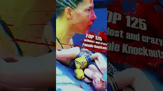 Top 125 KO - most wildest Female Knockouts Compilation - Bare Knuckle, MMA, Boxing & Kickboxing