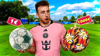 1€ VS 1000€ PALLONE da CALCIO ⚽️ Qual è il MIGLIORE?