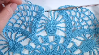 Airy and Simple!!! Cute Crochet Motif/Treble Crochet Stitch