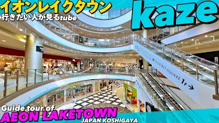 🛍️【4K】超巨大‼︎越谷イオンレイクタウン①kazeを30分ぐるっとご案内【越谷レイクタウン駅|mori|アウトレット】AEON LAKETOWN kaze.JAPAN Travel