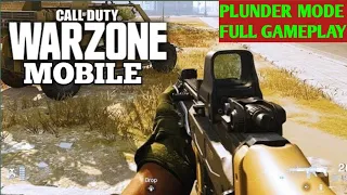 WARZONE MOBILE PLUNDER MODE S21 SNAPDRAGON 888 GAMEPLAY