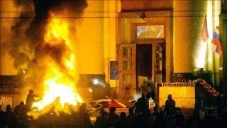 Government Buildings Set Ablaze in Eastern Ukraine