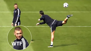 Cristiano Ronaldo Doing Crazy Things in Training !!