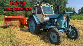 Тюкуємо після Комбайна🌾 ЯРИЙ ЕКОЛОГІЧНИЙ ЯЧМІНЬ🐮 Трактор ЮМЗ прес Сіпма