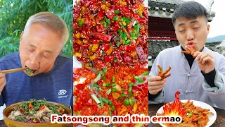 FatSongsong and ThinErmao eat spicy comedy PK in various places | mukbang | DONA 도나 | chinese food