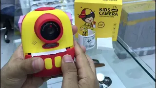 #camera Camera, Prymax Digital Print Camera with 1080P Rechargeable Kids Camera, Print Paper Cartoon