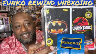 Unboxing Funko Rewind Batman and Jurassic Park Figures