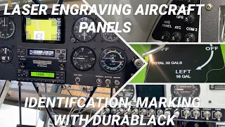 Laser Engraving Aircraft Panels | Identification, Markings with Durablack