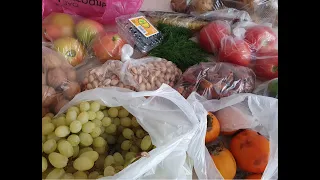 Покупка продуктов на 2730 рублей. Центральный рынок Ростов-на-Дону. Октябрь 2021.