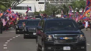 President Donald Trump attends fundraiser in Orange County