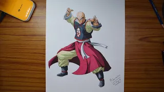 DRAWING TIEN SHINHAN - DRAGON BALL Z ART