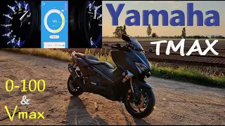 Yamaha TMAX 560 Acceleration 0-100 Km/h & Topspeed Dragy GPS