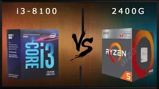 i3-8100 vs Ryzen 5 2400G