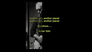 The Only Ones   Another Girl Another Planet Backing Track YT   SD 480p