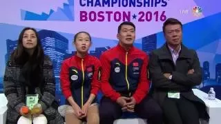 2016 Worlds - Pairs FS (Part 1) NBCSN