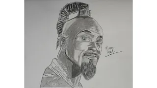 Will Smith as Genie from Aladdin | Drawing| Sketch|