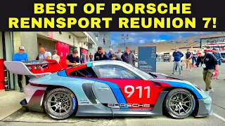 BEST of PORSCHE RENNSPORT REUNION 7! RACE CAR CRASH + Porsche 356, 911, 914-6, 917 & More Race Cars!