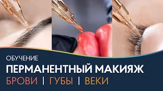 Курс перманентного макияжа 3 в 1: брови, губы и веки 📌 PRO Взгляд