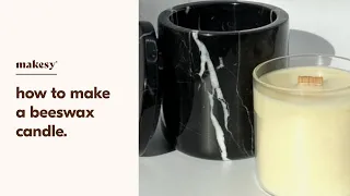 how to make scented beeswax candles 🐝