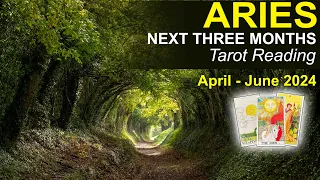 ARIES NEXT THREE MONTHS "ALCHEMY ARIES! IMPOSSIBLE BECOMES POSSIBLE" April-June 2024 #tarotreading