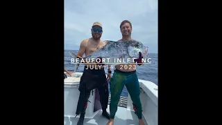 Spearfishing African Pompano and Vermilion Snapper Beaufort Inlet, North Carolina