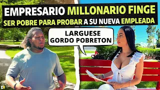 Empresario millonario finge ser pobre para probar a su nueva empleada.