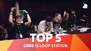 TOP 5 DROPS 😱 Grand Beatbox Battle Loopstation 2018