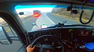 Trucking Down Insanely Steep Mountain (77,000 lbs)