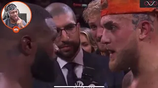 KSI's Reaction To Jake Paul vs Tyron Woodley