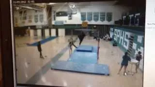 Gymnastics bar collapse