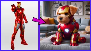 AVENGERS But PUPPY 🐶 VENGERS 🔥 All Characters (marvel & DC) 2024💥