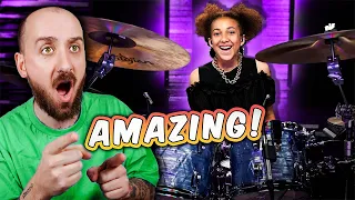 Nandi Bushell Playing CARAVAN from Whiplash | Drummer REACTS