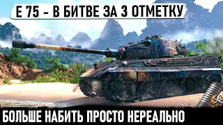 E 75 ● Лютый немецкий дед делает 3 отметку и невероятный рекорд по урону в wot