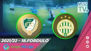ETO FC Győr - FTC-Telekom | 0-3 | Simple Női Liga | 18. forduló | MLSZTV