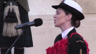 ‘Whakaaria Mai’ performed at the New Zealand Dawn Service for the  Somme