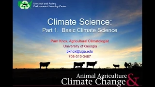 Pam Knox: Climate Science Part I Basic Climate
