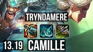 TRYNDAMERE vs CAMILLE (TOP) | 1.5M mastery, Legendary, 12/3/10, 500+ games | EUW Master | 13.19