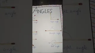 angles 📐 with matchstick  just in 5 minutes ...