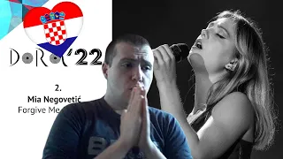 Croatia Eurovision 2022 Mia Negovetić - Forgive Me (Oprosti) REACTION