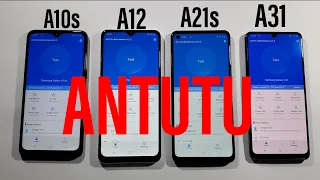 Samsung A10s vs A12 vs A21s vs A31 Antutu Benchmark Test