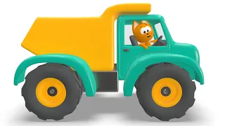 МАШИНКИ БИ-БИ - Котёнок Котэ - Развивающая веселая детская песенка мультик малышей про разные машины