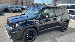 JEEP RENEGADE LIMITED 1.0 BENZINA LED PACK BLACK LINE PACK CAMBIO MANUALE ANNO 2020 KM0 COLORE NERO