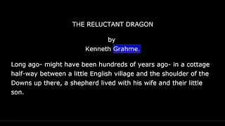 The Reluctant Dragon by Kenneth Grahame