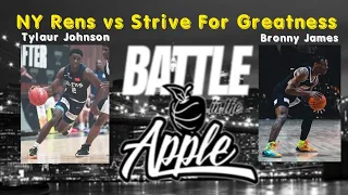 NY Rens vs Strive For Greatness: f/ Tylaur Johnson vs Bronny James "Tylaur Made His Case For #1"