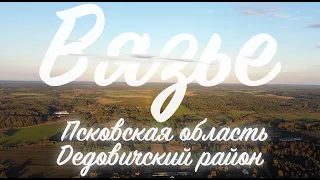 Полет над деревней Вязье. Псковская область, Дедовичский район. Август 2020