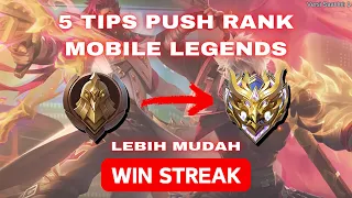 5 Tips push rank mobile legends